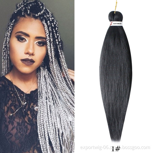 free sample Synthetic yaki ombre jumbo crochet pre stretched braiding hair  Extension ez prestretched braiding hair